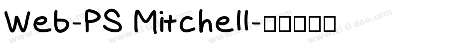 Web-PS Mitchell字体转换